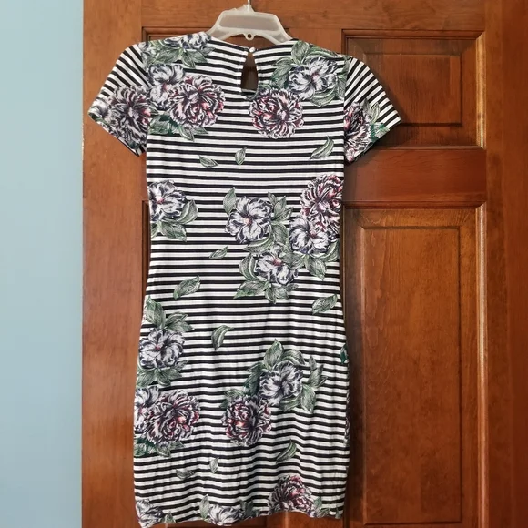 French Connection Black and White Sheath Mini Dress - Picture 3 of 4